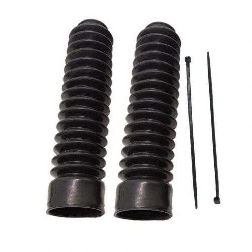 US 35mm Refit Motorcycle Fork Dust Cover Rubber Gaiters Boots Shock Absorber