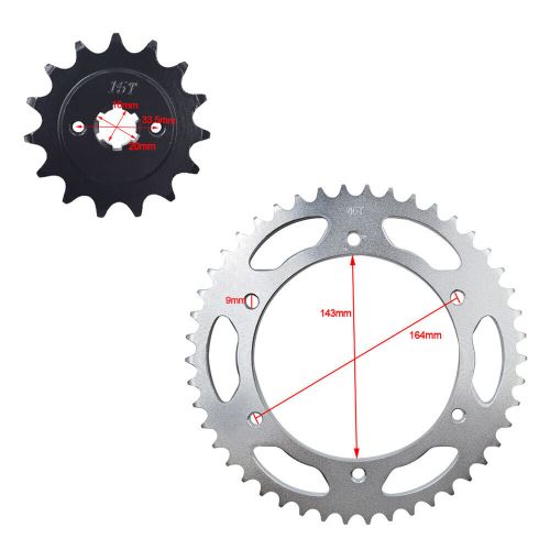 15t-46t front rear sprocket kit for hyosung gt250r sport comet gv250c 2008-2013