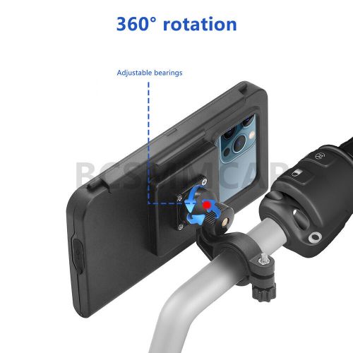 Handlebar Phone Waterproof Case Holder Protector For Motorcycle Electric Vehicle