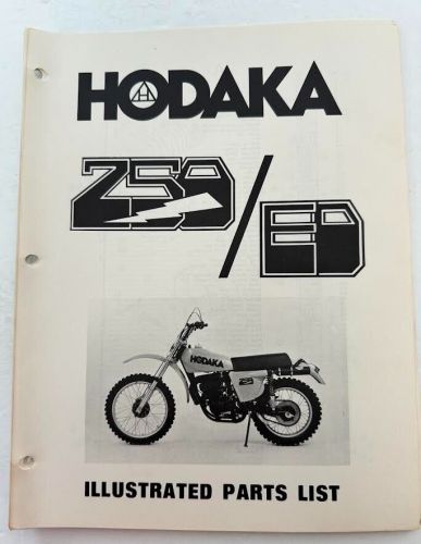 Vintage Hodaka 250 ED Illustrated Parts List Pabatco Pacific Basin Trading