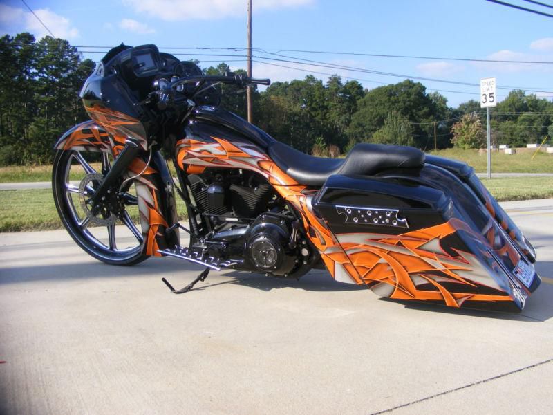 2007 custom harley road glide bagger 30 inch wheel street king davidson air ride