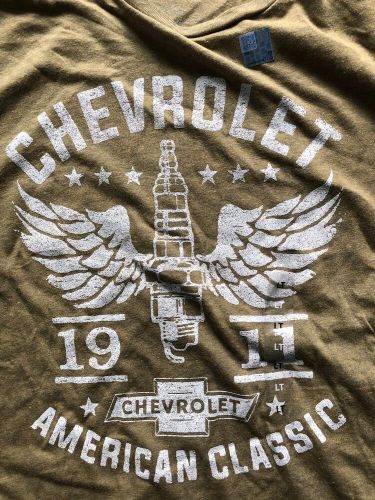 GM CHEVROLET American Classic T-Shirt Size LT Sage New with Tags