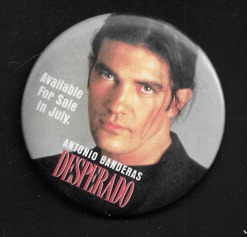 1995 Antonio Banderas &#034;Desperado&#034; Movie Promotional Pin