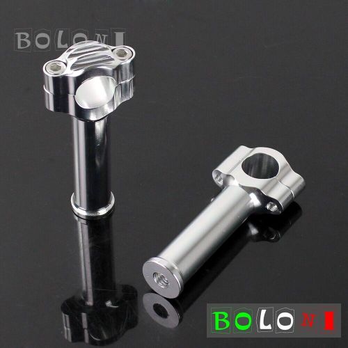 1&#034;25MM Handlebar Risers 5.5&#034; Rise 1 Inch Bars End For Harley Iron XL 883 1200