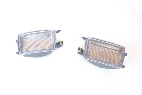 Vw mk3 golf vento jetta corner light front bumper park signal clear pair 91-99