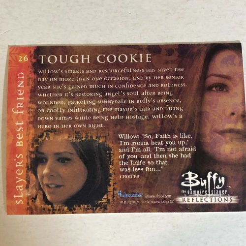 Buffy the vampire slayer trading card #26 alyson hannigan