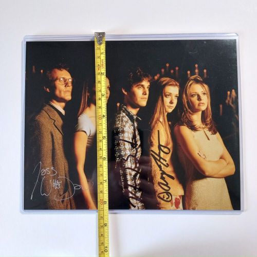 BUFFY THE VAMPIRE SLAYER cast signed 8x10 photo Alyson Hannigan, Whedon, Brendon