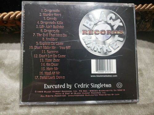 Black Market Records Desperado CD Hardcore Gangsta Rap 1990s Homicide Horrorcore