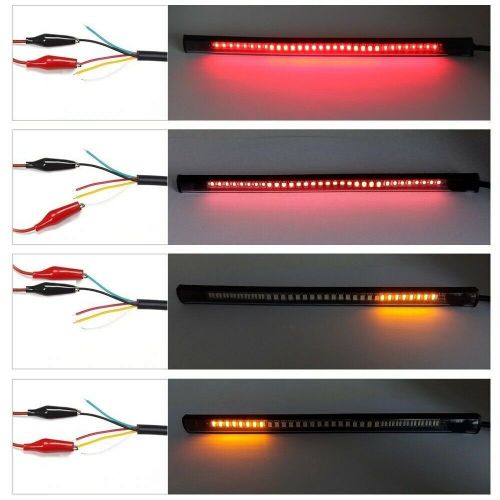 Motorcycle led strip running brake stop turn signal tail light for honda suzuki