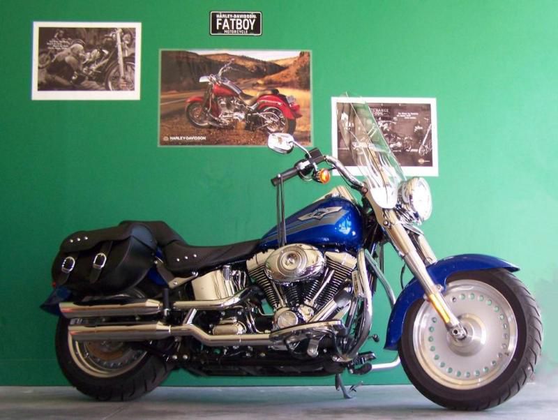 2007 H-D Fat Boy ~ FatBoy ~ Pacific Blue Pearl ~ New Rubber *Book Value $13,200