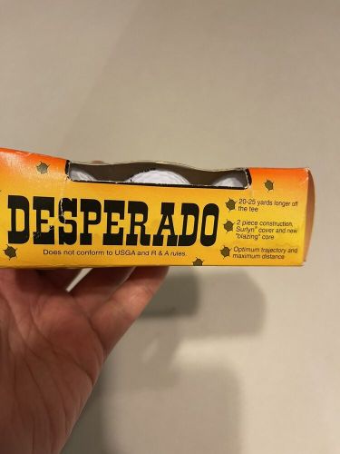 DESPERADO Cayman Distance Golf Balls Banned from Tour 3 Balls- New W/Box Wear