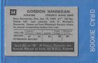 **GORD HANNIGAN**52-53 Parkhurst #54 ROOKIE(TORONTO MAPLE-LEAFS) NICE CONDITION!-