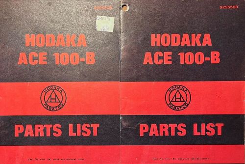 Hodaka Ace 100-B Parts List Manual 12 pages 929550B 100B (not repro!)