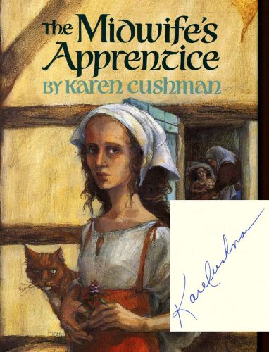 Karen Cushman / The Midwife&#039;s Apprentice Signed 1995