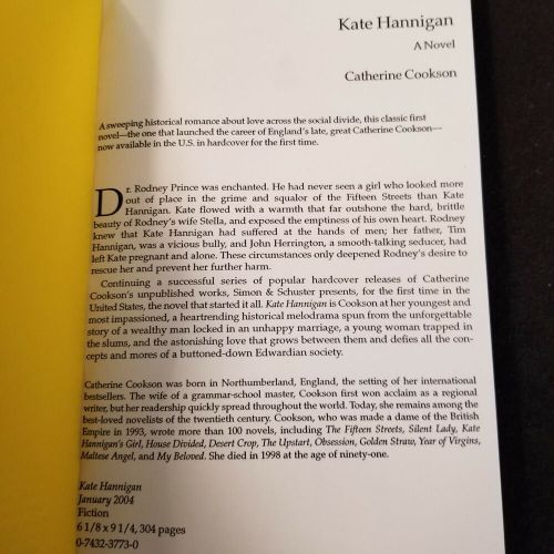 Kate Hannigan by Catherine Cookson - Advance Uncorrected Proof - Soft Cover