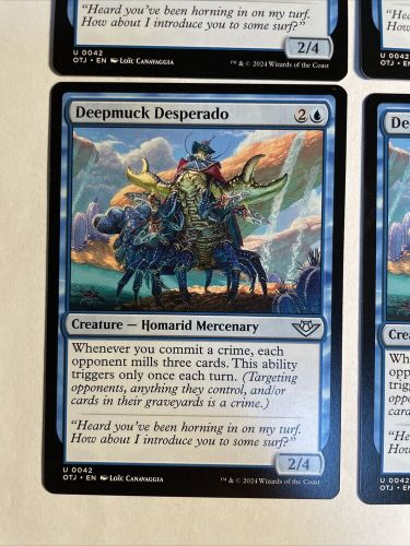 4x Mtg Outlaws Of Thunder Junction Deepmuck Desperado NM/M Magic The Gathering-