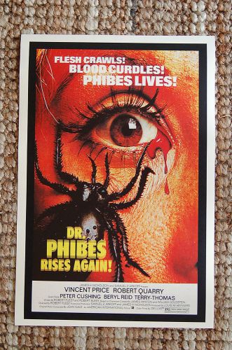 Dr. Phibes Rises Again Lobby Card Movie Poster Vincent Price