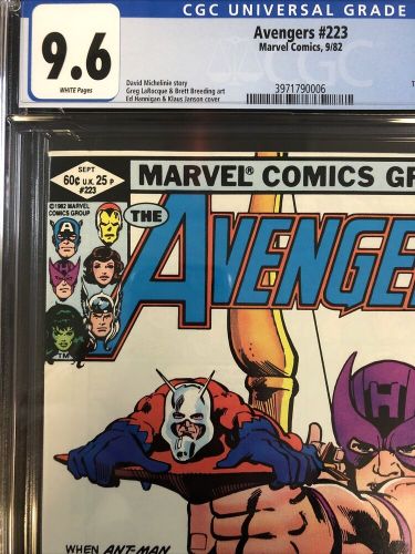 Avengers (1982) # 223 (CGC 9.6 WP) | Taskmaster App | Ed Hannigan &amp; Klaus Cover