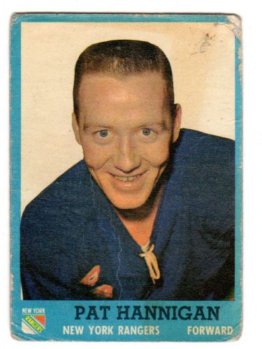 1X PAT HANNIGAN 1962 63 Topps #64 P/F NY New York Rangers