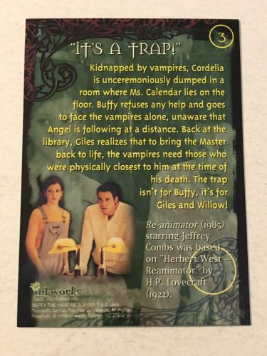 Buffy the vampire slayer s-2 trading card #3 alyson hannigan nicholas brendon