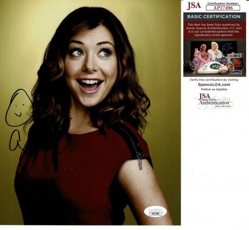 ALYSON HANNIGAN SIGNED 8X10 PHOTO #3 &#034;BUFFY, HOW I MET YOUR MOTHER&#034; JSA COA