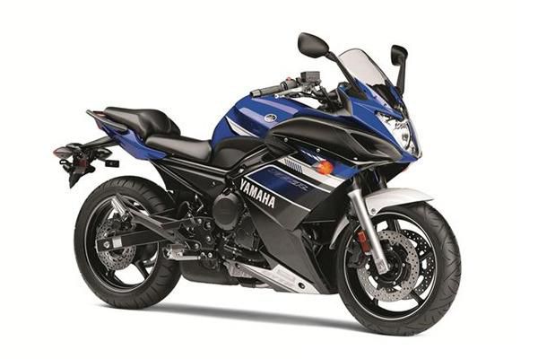 2013 yamaha fz6r blue-white  sportbike 