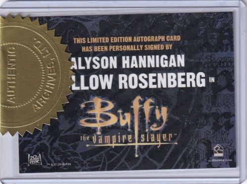 Buffy The Vampire Slayer Ultimate Collector&#039;s Set 3 Alyson Hannigan Autograph