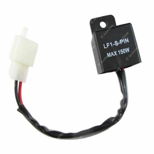 2-Pin Electronic LED Flasher Relay FIX Motorcycle Turn Signal Bulbs Hyper Flash