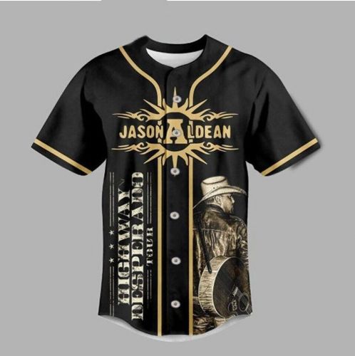 Jason Aldean Highway Desperado Tour Baseball Jersey Shirt Gift For Fan Men Women