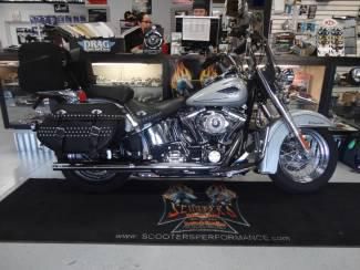 2010 harley davidson heritage softail silver, vance & hines tru-dual exhuast