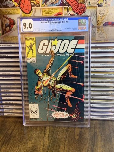 Gi joe a real american hero 21 cgc 9.0 1st storm shadow marvel comics 1984