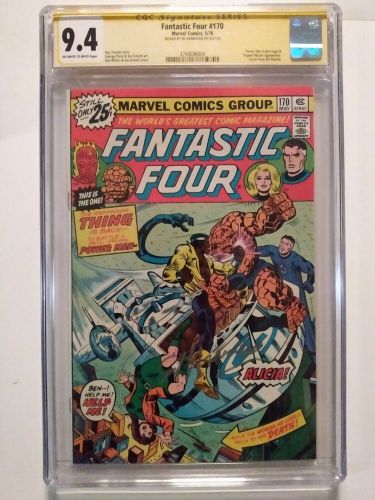 Fantastic four cgc 9.4 ed hannigan signed #170 signature series vintage comic