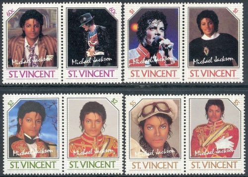 St. vincent, 1985, michael jackson, beautifull set of 8