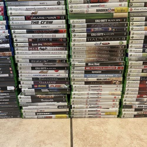 513 video game lot nintendo wii n64 xbox 360 one playstation 1 2 3 4 5 sega pc