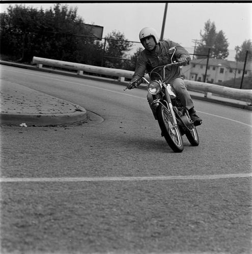 Hodaka ace 90 scrambler road 1966 test racing old photo 4