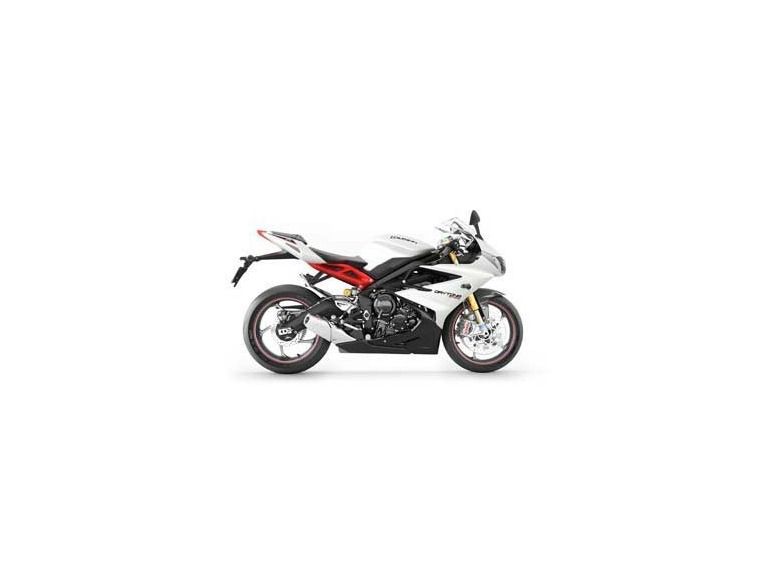 2013 triumph daytona 675r - crystal white / phantom b 