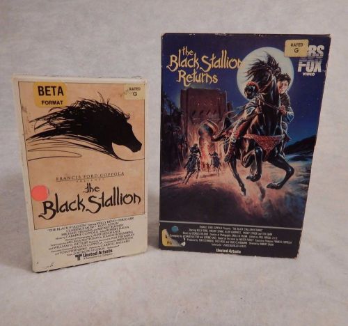 2-betamax beta videos - the black stallion - the black stallion returns