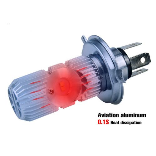 1Pcs Motorcycle Scooter LED H4 Hi Lo Light Bulb Headlight Lamp 1400LM 6000K 20W