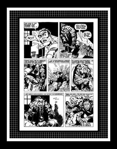 Ed Hannigan Giant-Size Man-Thing #4 Rare Production Art Pg 26