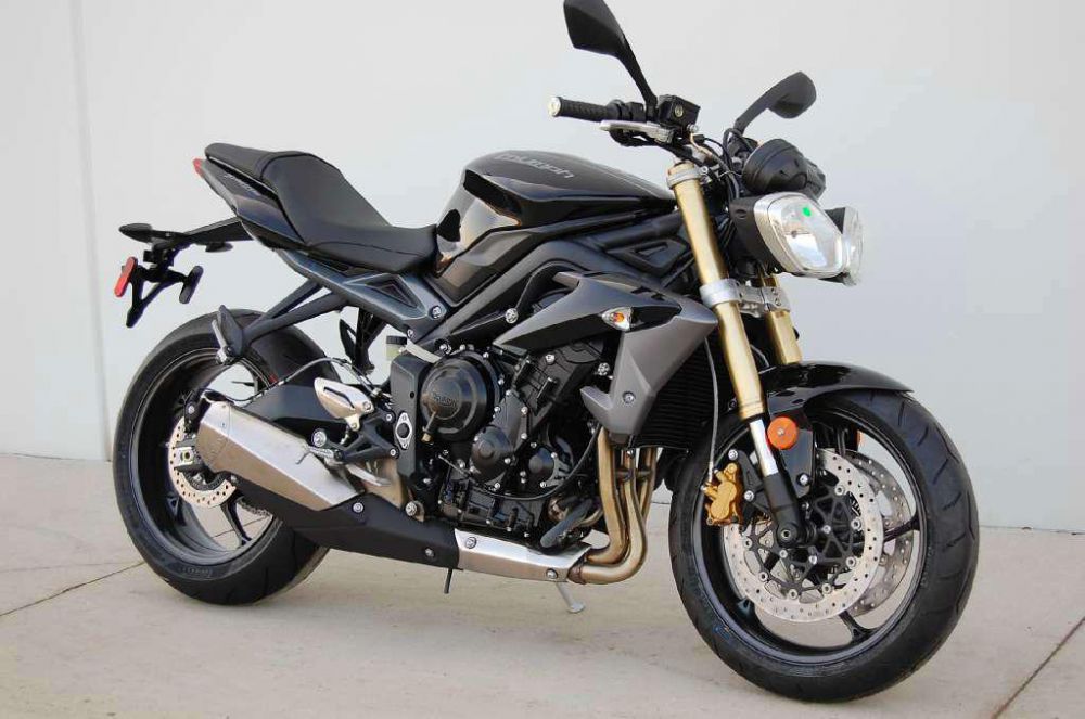 2013 triumph street triple r abs - phantom black  sportbike 