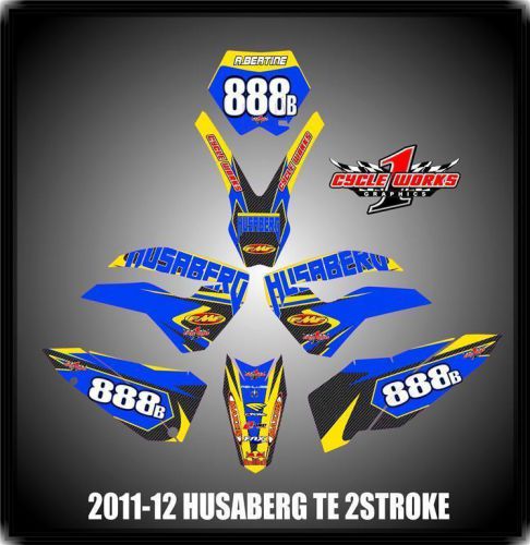 Husaberg 2Stroke TE 11-12 SEMI CUSTOM GRAPHICS KIT BERTIN