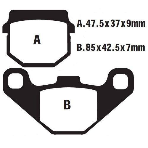 Brake pads brenta 3074 organic rear for hyosung gd 125 exiv-