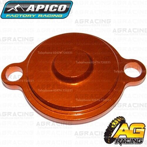 Apico Orange Oil Filter Cover Cap For KTM Husaberg Husqvarna EXC-F SX-F FC FE FX