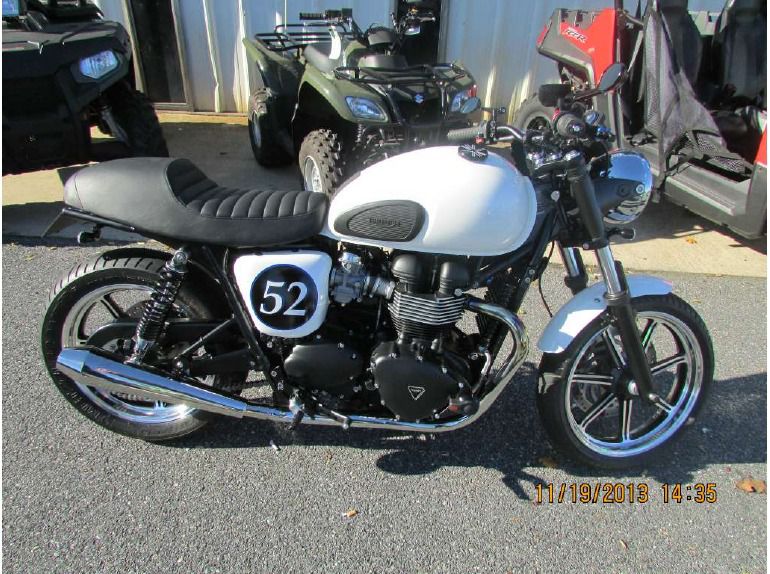 2013 triumph bonneville - crystal white 