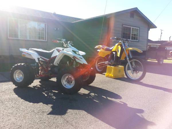 Package deal you can&#039;t refuse &#039;86 suzuki rm125 &amp; &#039;05 yamaha blaster