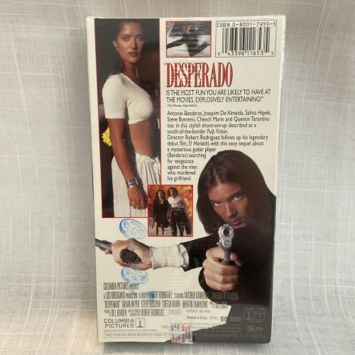 Desperado (VHS, 1995) Antonio Banderas Salma Hayek with Watermark