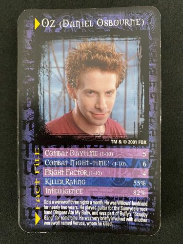 Buffy the vampire slayer top trumps pick your own trump trading card 2001