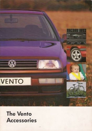 Volkswagen Vento Accessories 1992-93 UK Market Sales Brochure