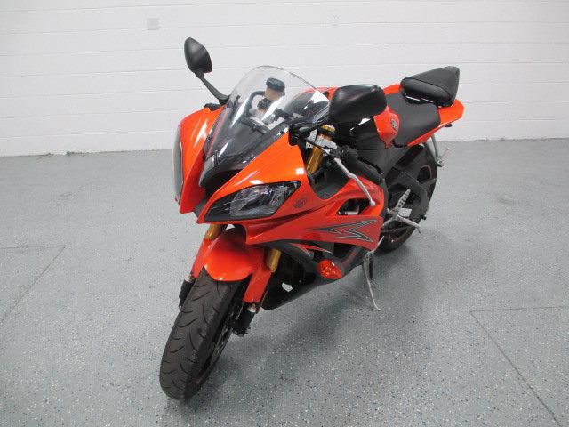 2009 yamaha yzf r6, orange, 6-speed, super sport bike, 599cc liquid-cooled