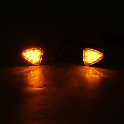 Fit honda yamaha amber 2x motorcycle led amber turn signal light indicator lamp